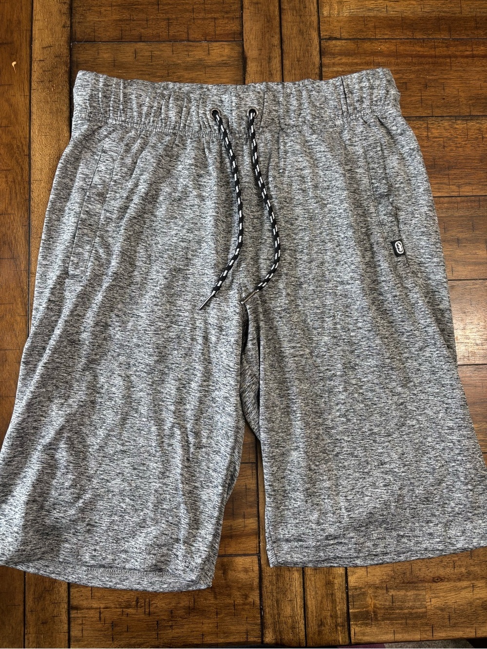 Ecko Unlimited Heather Grey Athletic Drawstring Shorts